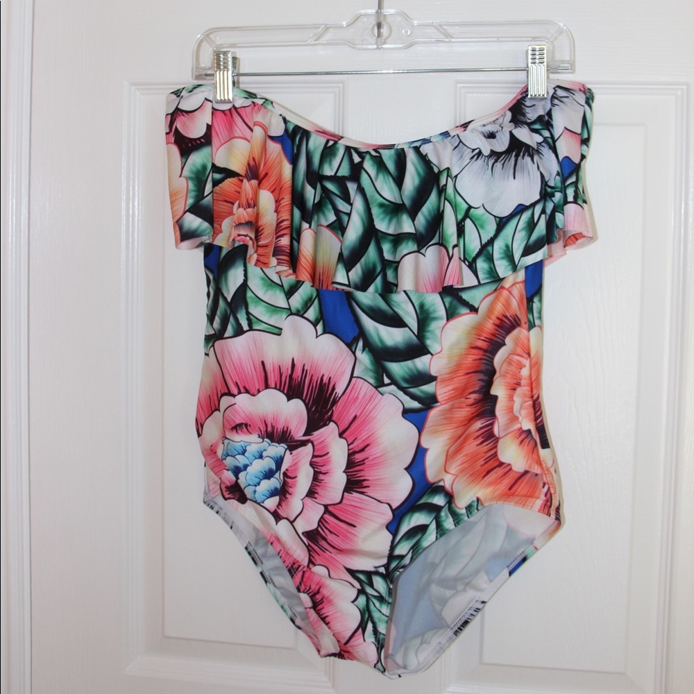 One Piece Flower Swimsuit