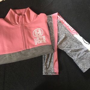 Pink ultimate yoga and sweater bundle FINAL PRICE!