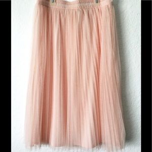 New Forever 21 Tulle Midi Skirt