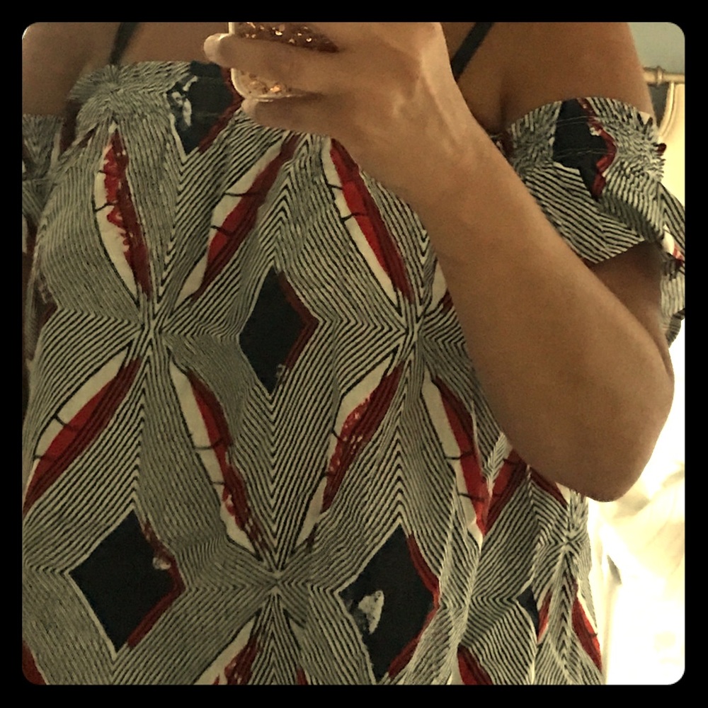 Wishful Thinking Patterned top with removable