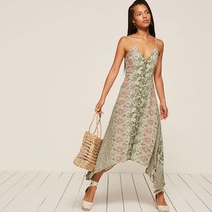 The reformation Savannah dress in foliage Size4