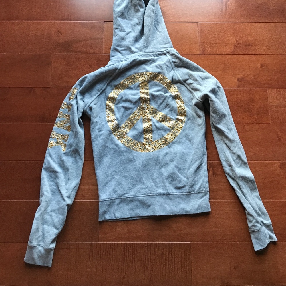 Pink zip up hoodie