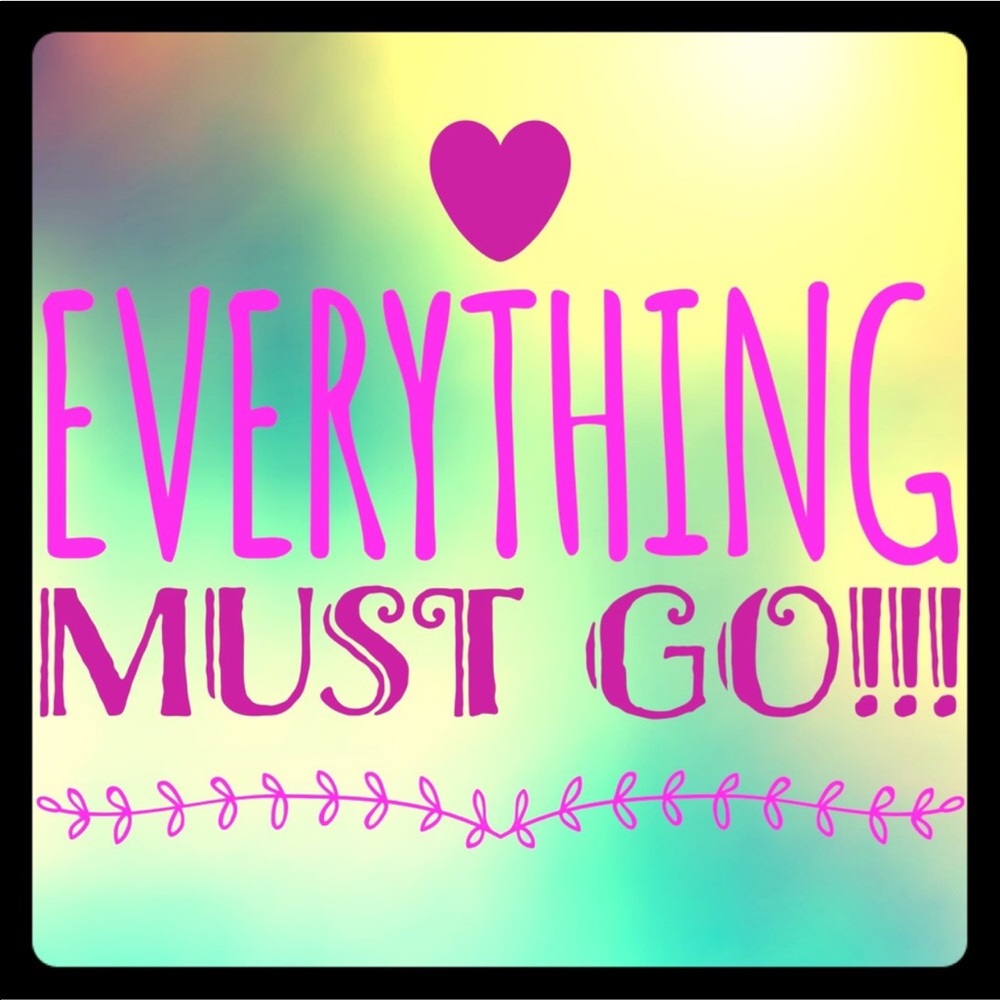 Lowered all my prices! Everything must go.