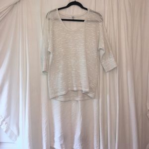 SPLENDID white quarter sleeve pullover sweater