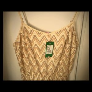 Lilly Pulitzer NWT Floor Length Gold Dress