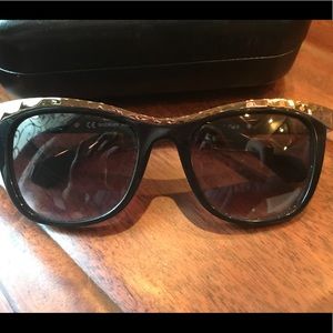 Balmain Metal Bar Acetate Wayfarer Sunglasses