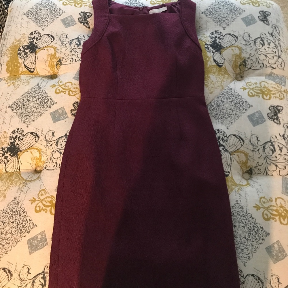 Banana Republic maroon sleeveless dress. NWT