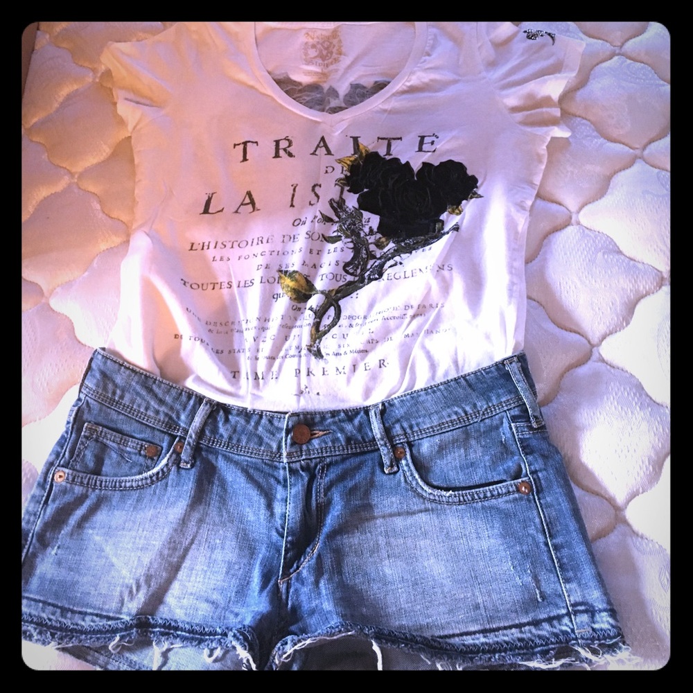 Denim shorts