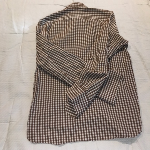 J. Crew brown gingham 2-ply - Picture 3 of 4