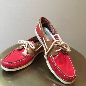 Sperry Top-Sider Audrey Red Patent Leather Shoes