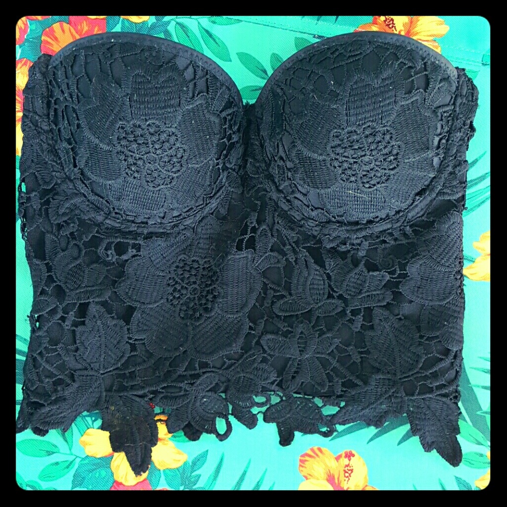 Black Lace Bustier