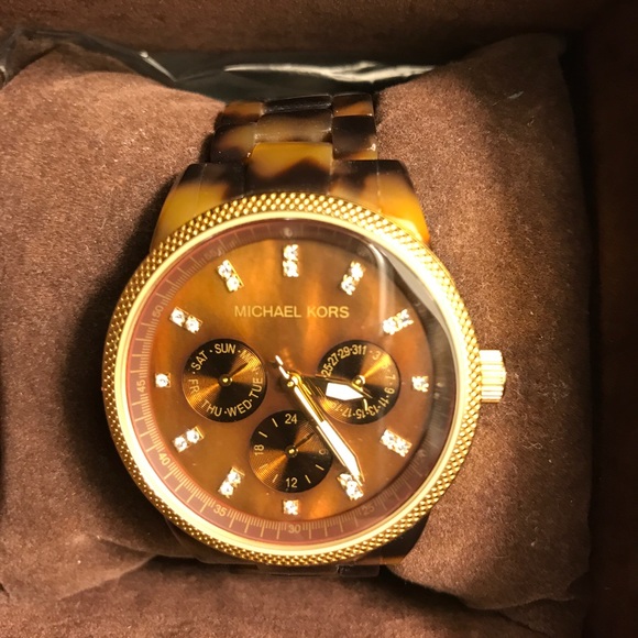 Michael kors tortoise watch