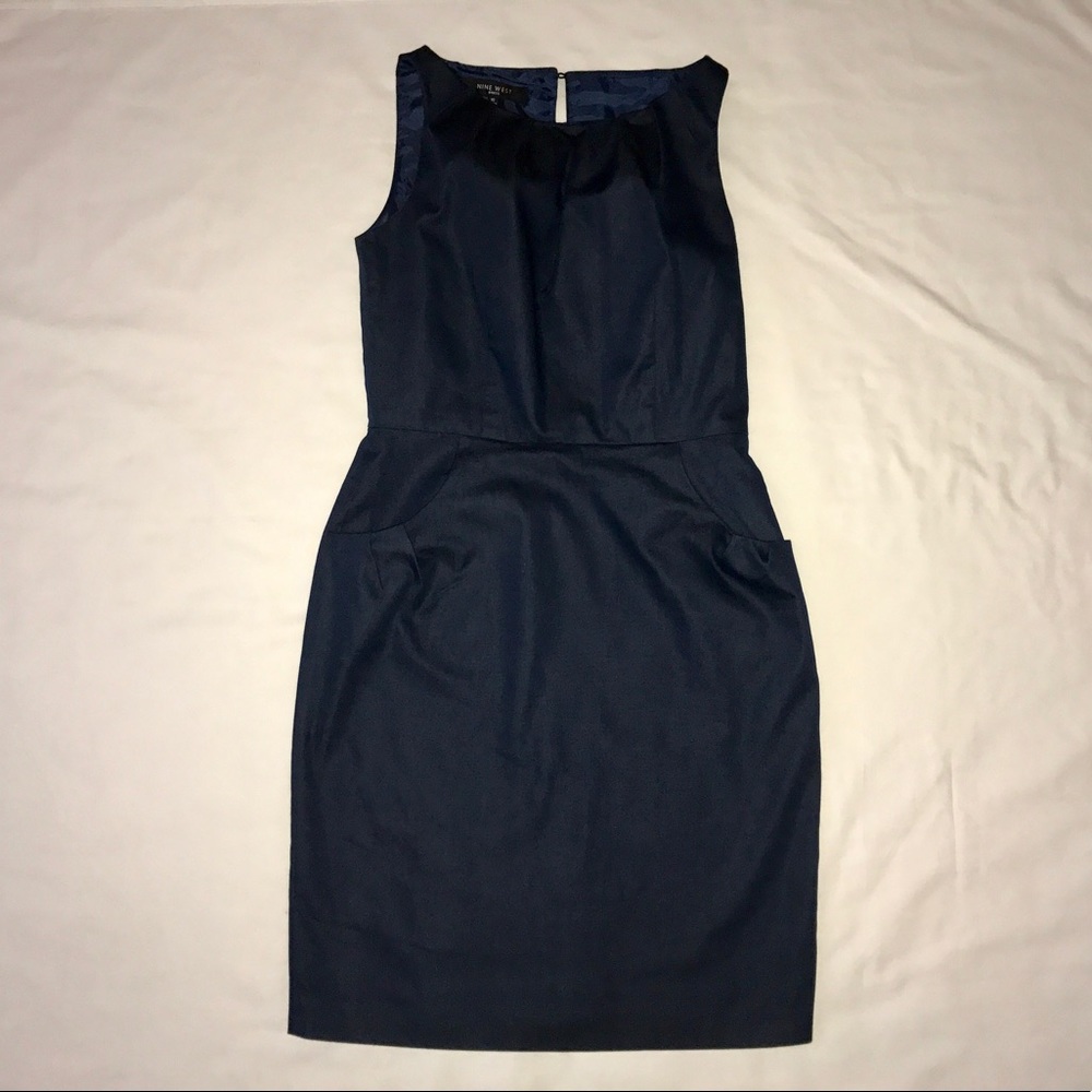 Blue Dress with Pockets