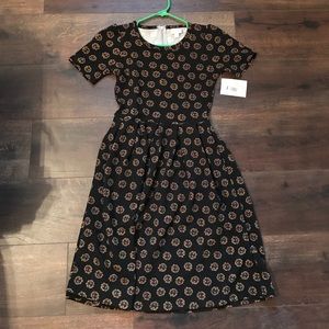 NWT Lula Roe Amelia dress sunflower - XS