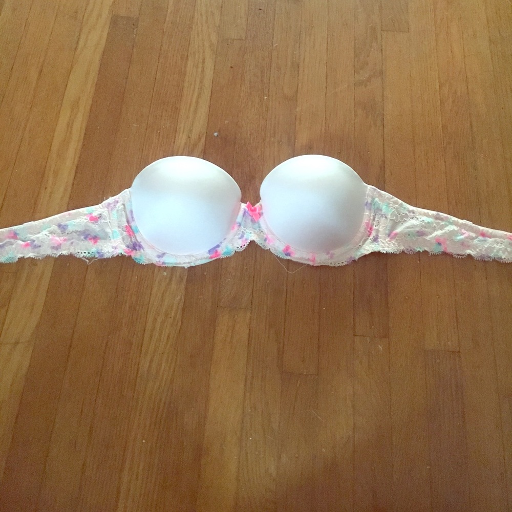 Light Pink Lace VS Strapless bra!