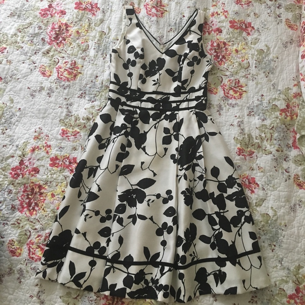 Pleated Floral Dress