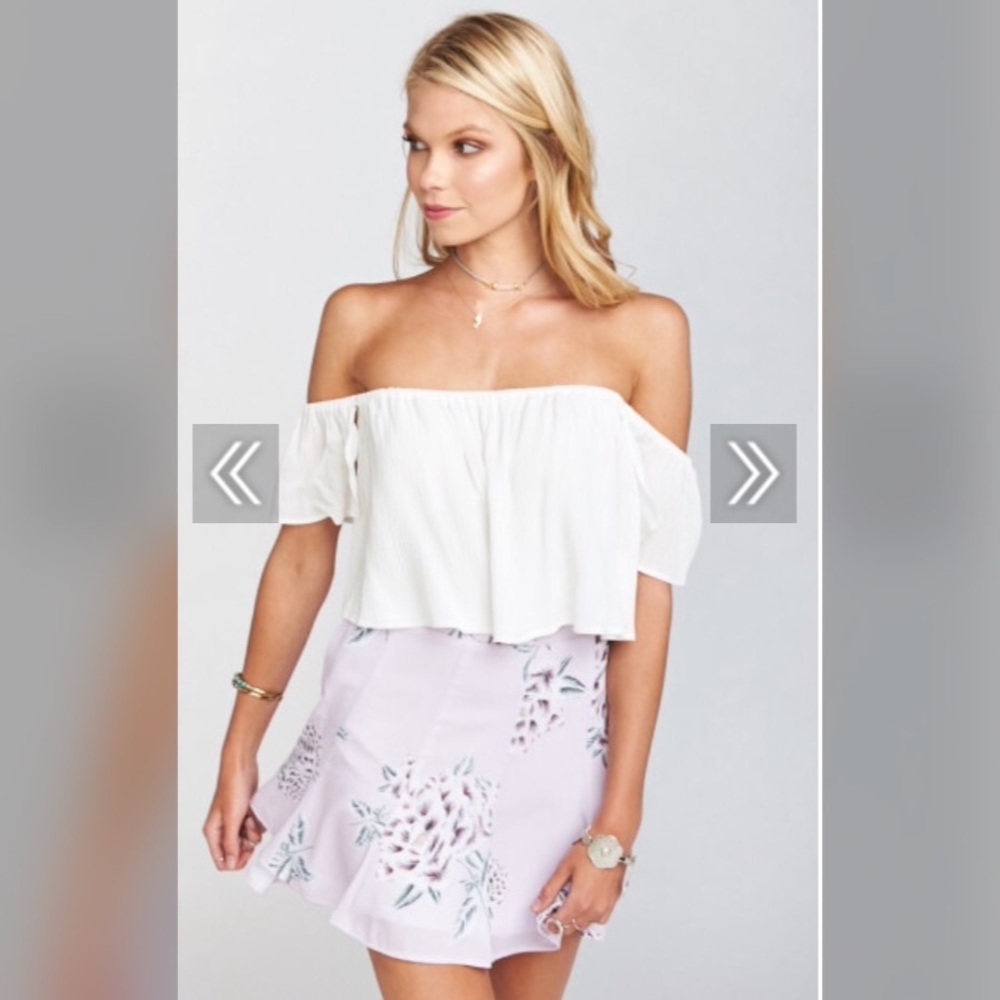 SMYM Ella top in white cloud