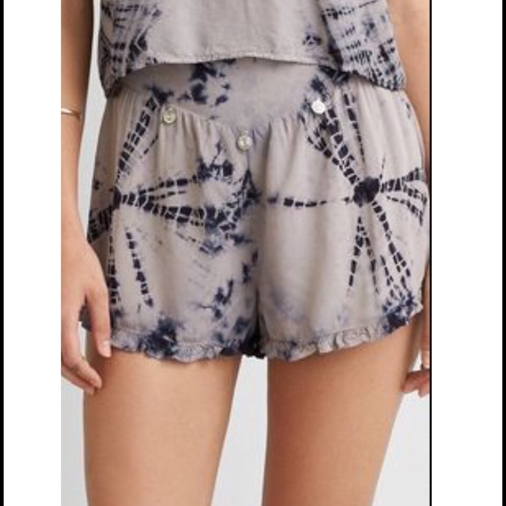 AEO tie dye soft runner shorts