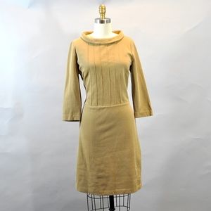 Boden Tan Brown A-line Dress Long Sleeve Size 12