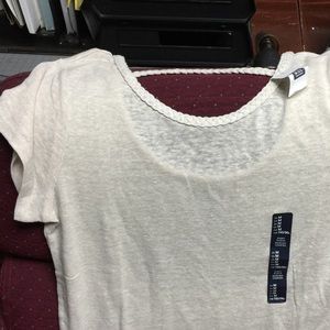 Brand new creme top