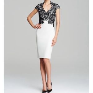 Tadashi Shoji cap sleeve lace dress.