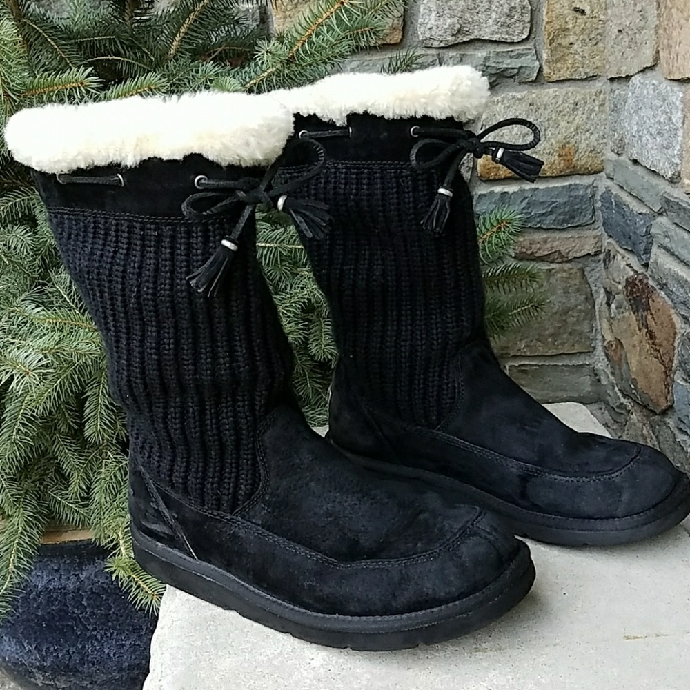 Ugg suburb crochet tall boots