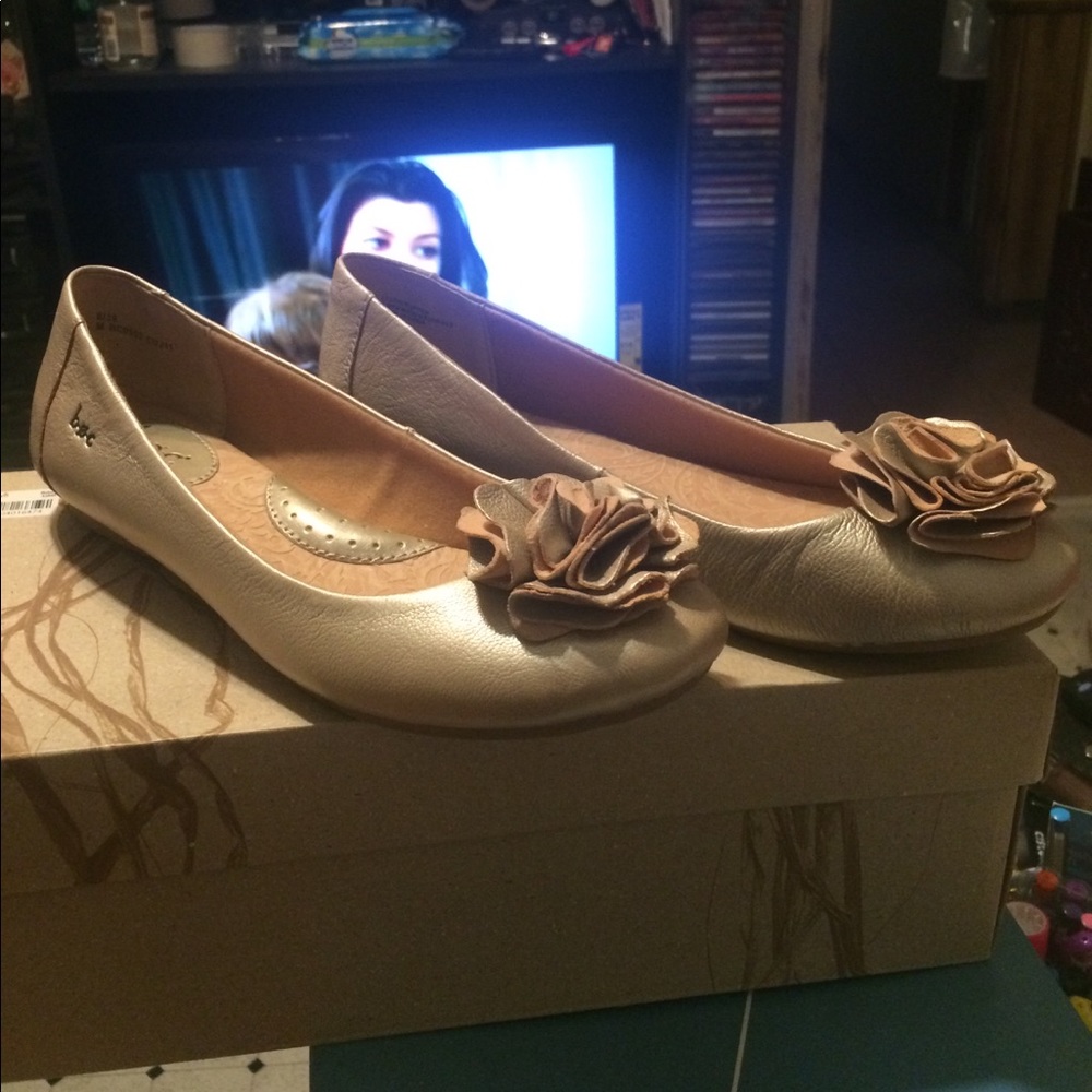 New B.O.C. Gold flats.
