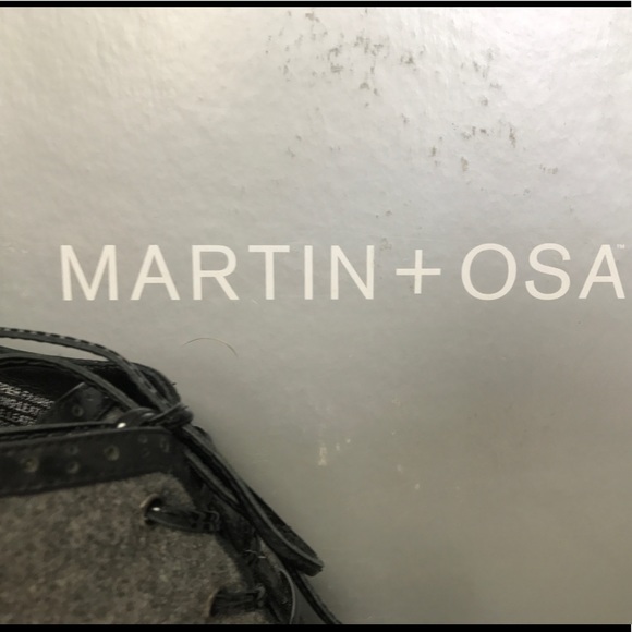 Marín + Ossa Grey Flannel High Heeled Oxfords - Picture 7 of 7