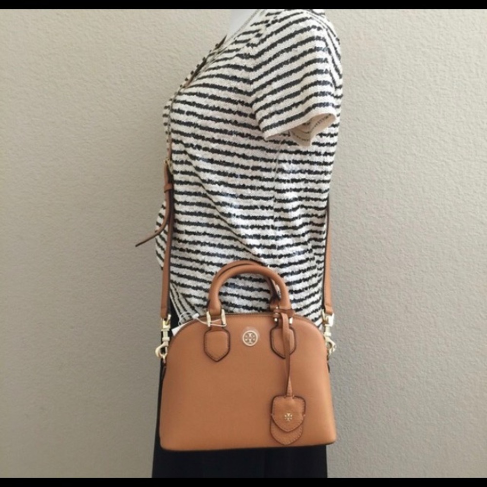 Tory Burch Robinson Pebbled mini Dome satchel
