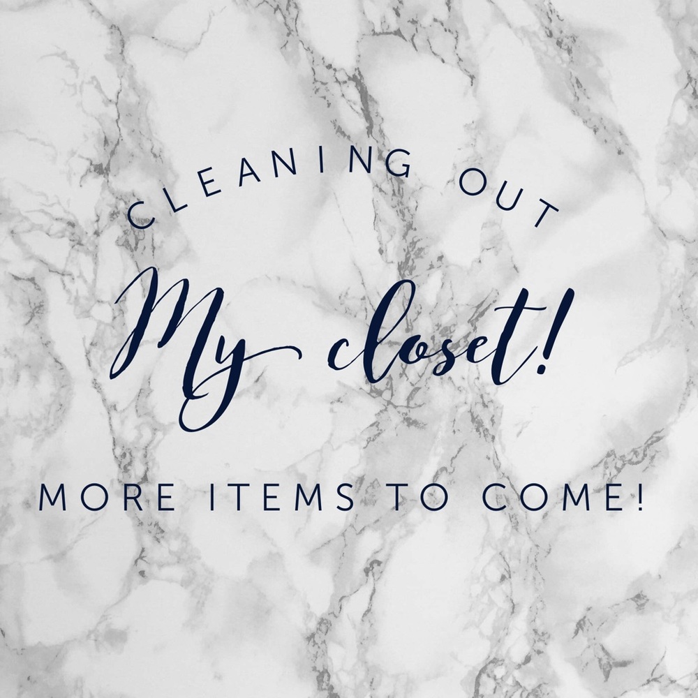 Cleaning out my closet!!