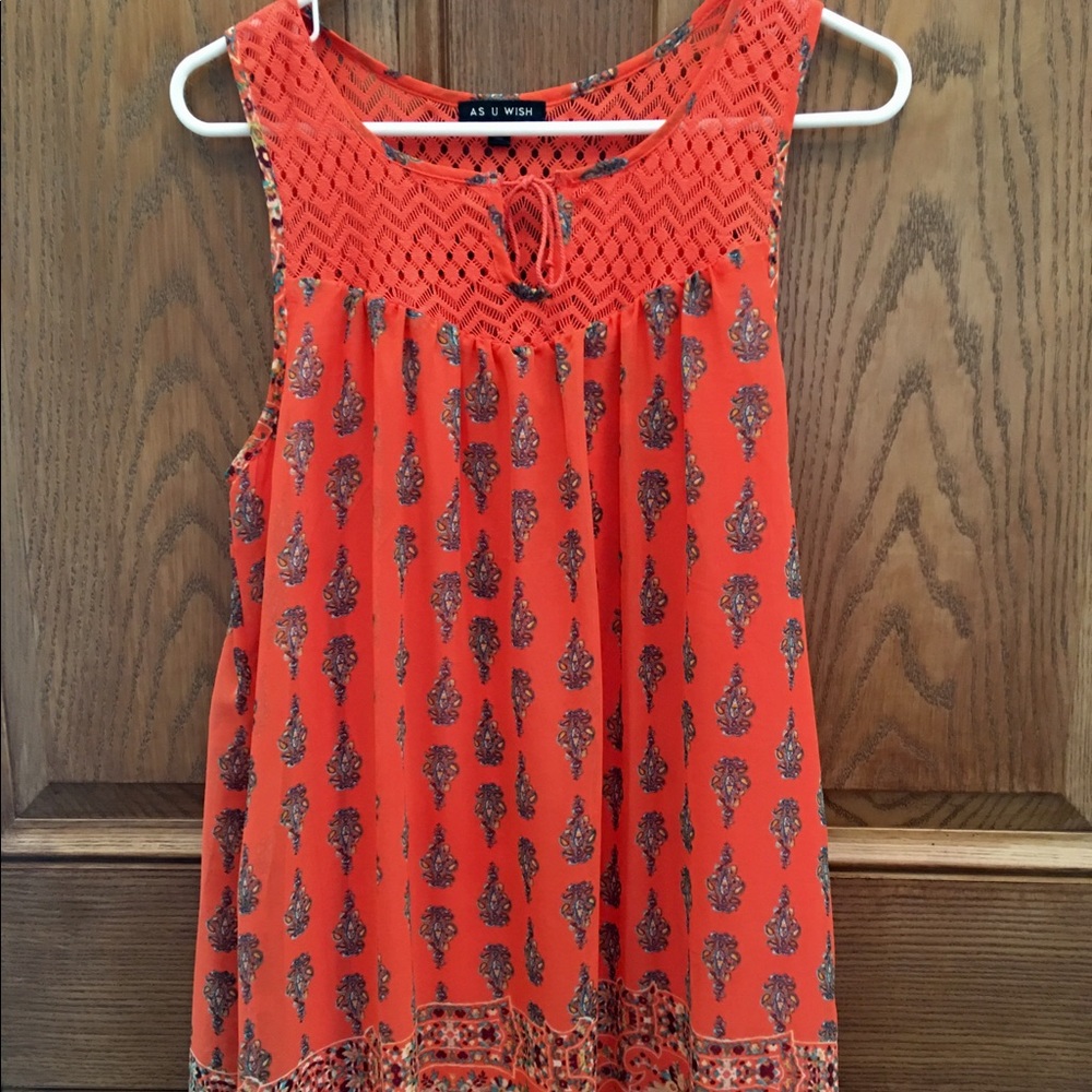 As U Wish Pattern Dress