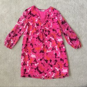 Diane Von Furstenberg Pink Chiffon Floral Dress