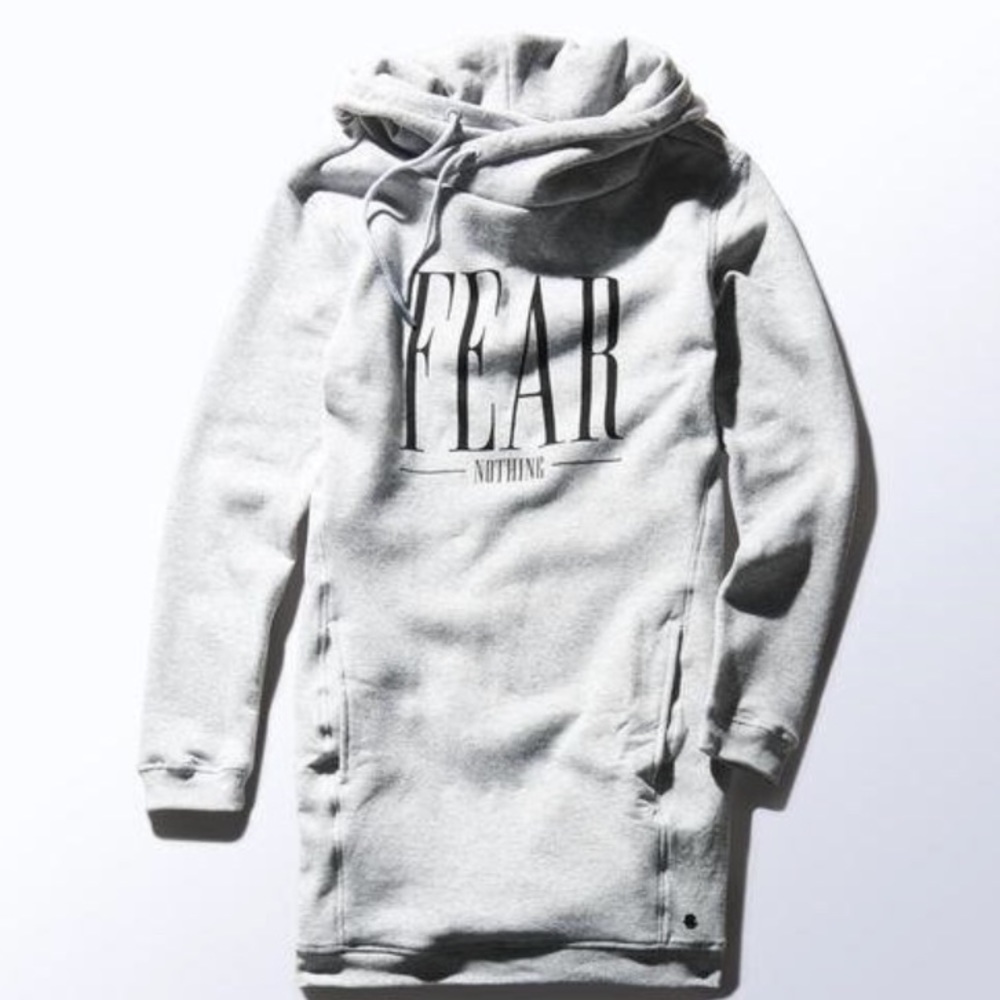 Adidas Neo Women Elongated Hoodie Grey size S