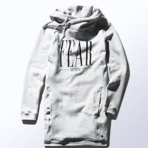 Adidas Neo Women Elongated Hoodie Grey size S