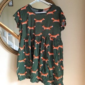 Fox print dress
