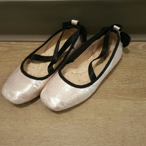Little girl ballet flats baby pink