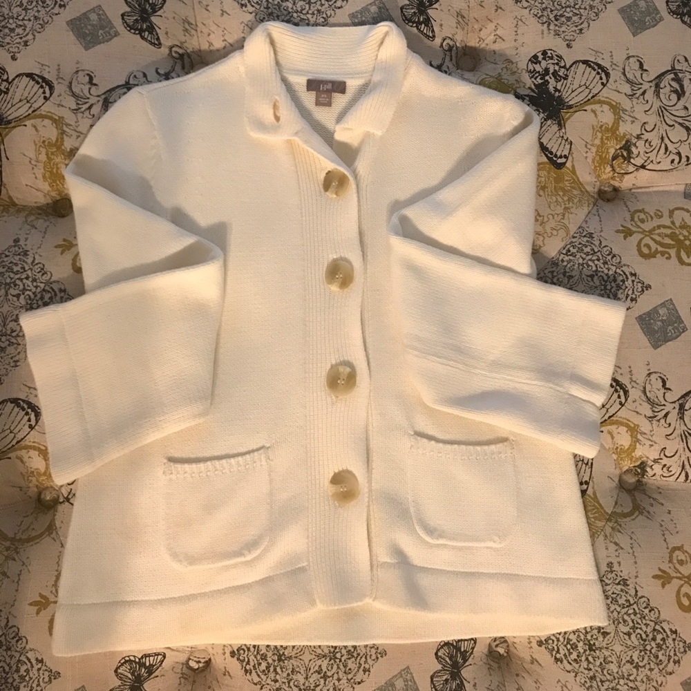 J.Jill cream cardigan