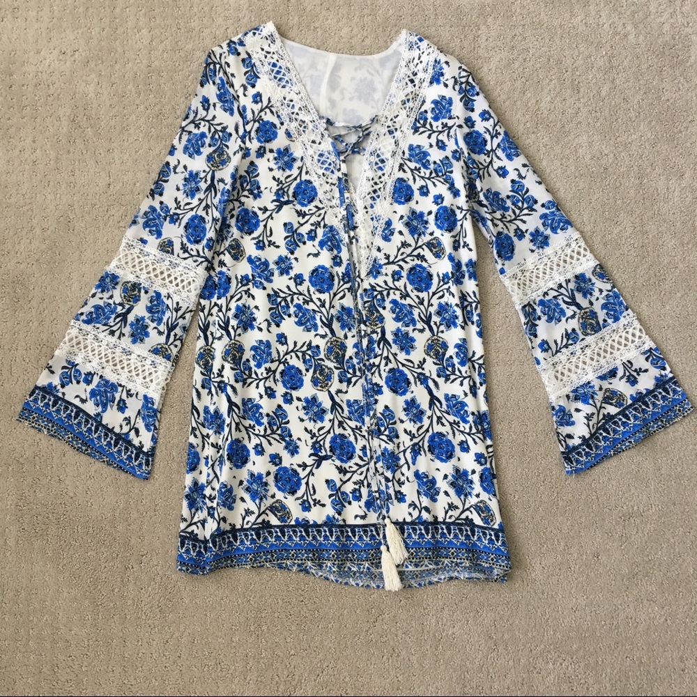 LF Boho Bell Sleeve Dress