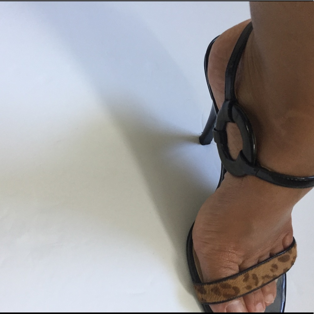 Calvin Klein Black Strap Shoe