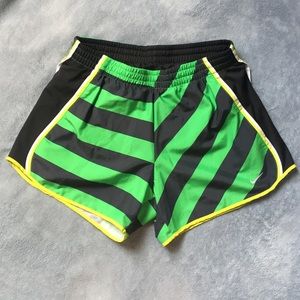 Nike Dri-fit Green Blue Striped shorts Sz S