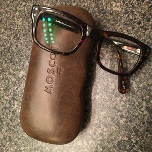 Sol Moscot Nebb tortoise eyeglass frames