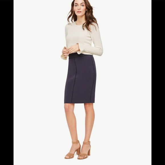 Ann Taylor stitched pencil skirt - Picture 2 of 6