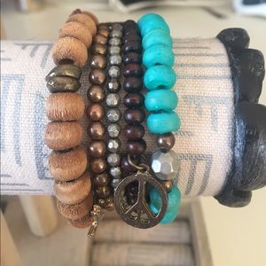 Five bracelet set by Emily Meynard