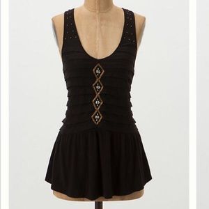 Anthro Deletta black tank