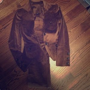 Velvet blazer and pants