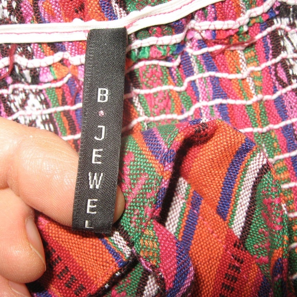 B JEWEL Colorful tribal stripe print cami/adj stra - Picture 5 of 6