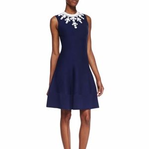 Kate Spade Delilah beaded neck sweater dress