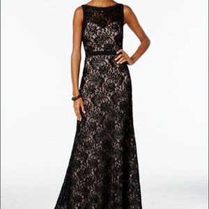 *SOLD* NW Black Lace Long Elegant Night Dress