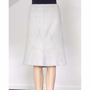 BCBG Max Azria 100% Wool Grey Skirt