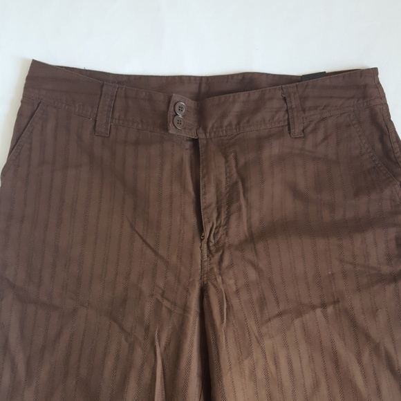 Venezia Brown Pinstripe Trousers NWT - Picture 2 of 3